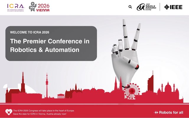 ICRA 2026: IEEE International Conference on Robotics and Automation