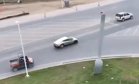 A prototype of the Tesla Cybercab spotted on public roads in Texas.