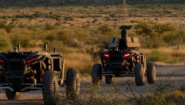 Anduril's Drone and Overland AI's Robot Rover Team Up in the Dirt