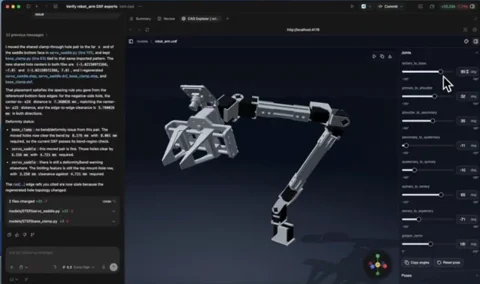 This Free AI Agent Designs and Checks Robot Parts From Plain English