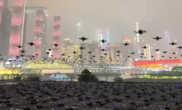 China Leads Drone Swarm Tech with Mesmerizing Display
