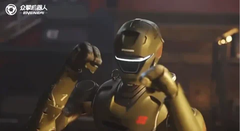 EngineAI T800 Robot Practices Flying Kicks