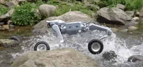 Unitree's New Robot Dog Has Wheels, So It Can Outrun Your Nightmares