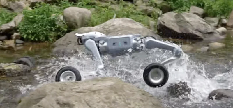 Unitree's New Robot Dog Has Wheels, So It Can Outrun Your Nightmares