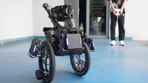 Chinese Dual-Wheeled Robot Shows Impressive Balance Skills